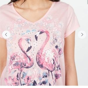 Style & Co. Flamingo top